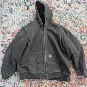 Carhartt Charcoal Hooded Performance Jacket